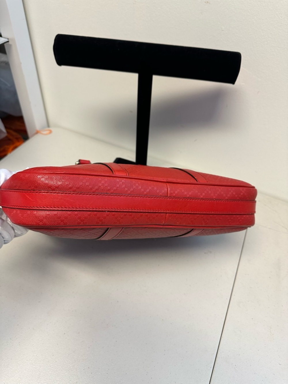 Gucci Red Leather Laptop Bag - Picture 8 of 17